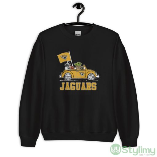 NFL Football Jacksonville Jaguars Darth Vader Baby Yoda Driving Star Wars Shirt