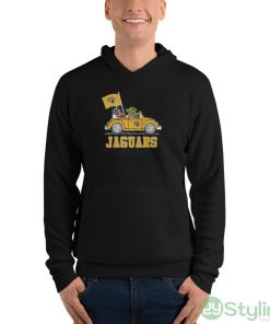 NFL Football Jacksonville Jaguars Darth Vader Baby Yoda Driving Star Wars Shirt - Unisex Fleece Pullover Hoodie