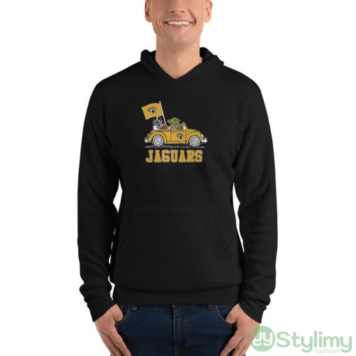 NFL Football Jacksonville Jaguars Darth Vader Baby Yoda Driving Star Wars Shirt