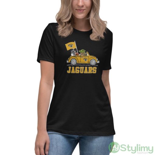 NFL Football Jacksonville Jaguars Darth Vader Baby Yoda Driving Star Wars Shirt