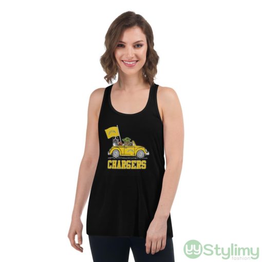 NFL Football Los Angeles Chargers Darth Vader Baby Yoda Driving Star Wars Shirt