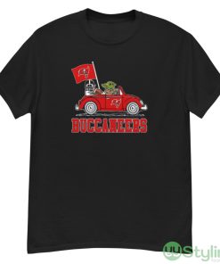 NFL Football Tampa Bay Buccaneers Darth Vader Baby Yoda Driving Star Wars Shirt - G500 Men’s Classic T-Shirt