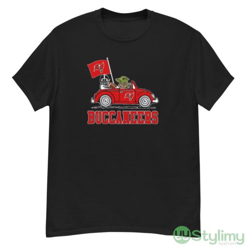 NFL Football Tampa Bay Buccaneers Darth Vader Baby Yoda Driving Star Wars Shirt