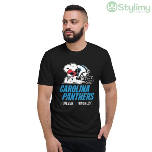 NFL The Peanuts Movie Snoopy Forever Win Or Lose Football Carolina Panthers Shirt
