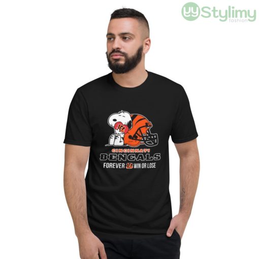 NFL The Peanuts Movie Snoopy Forever Win Or Lose Football Cincinnati Bengals Shirt