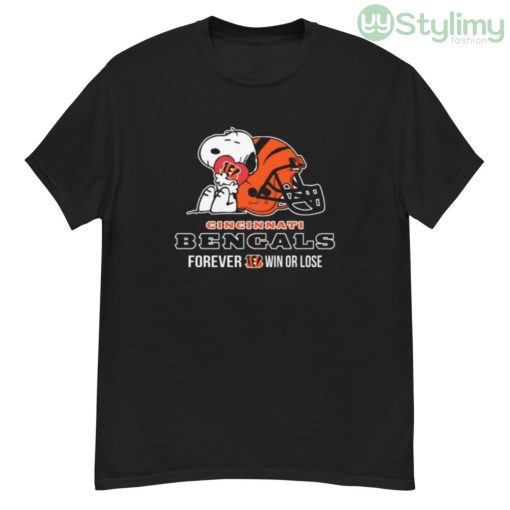 NFL The Peanuts Movie Snoopy Forever Win Or Lose Football Cincinnati Bengals Shirt