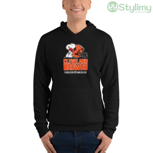 NFL The Peanuts Movie Snoopy Forever Win Or Lose Football Cleveland Browns Shirt