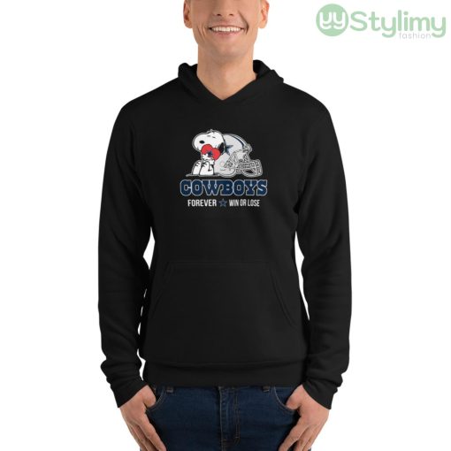 NFL The Peanuts Movie Snoopy Forever Win Or Lose Football Dallas Cowboys Shirt