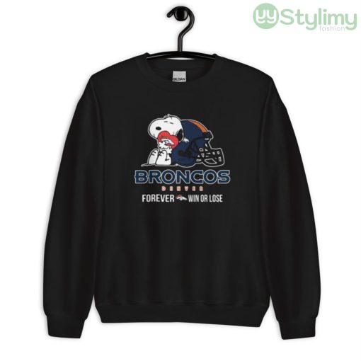 NFL The Peanuts Movie Snoopy Forever Win Or Lose Football Denver Broncos Shirt