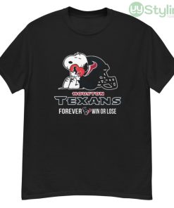 NFL The Peanuts Movie Snoopy Forever Win Or Lose Football Houston Texans Shirt - G500 Men’s Classic T-Shirt