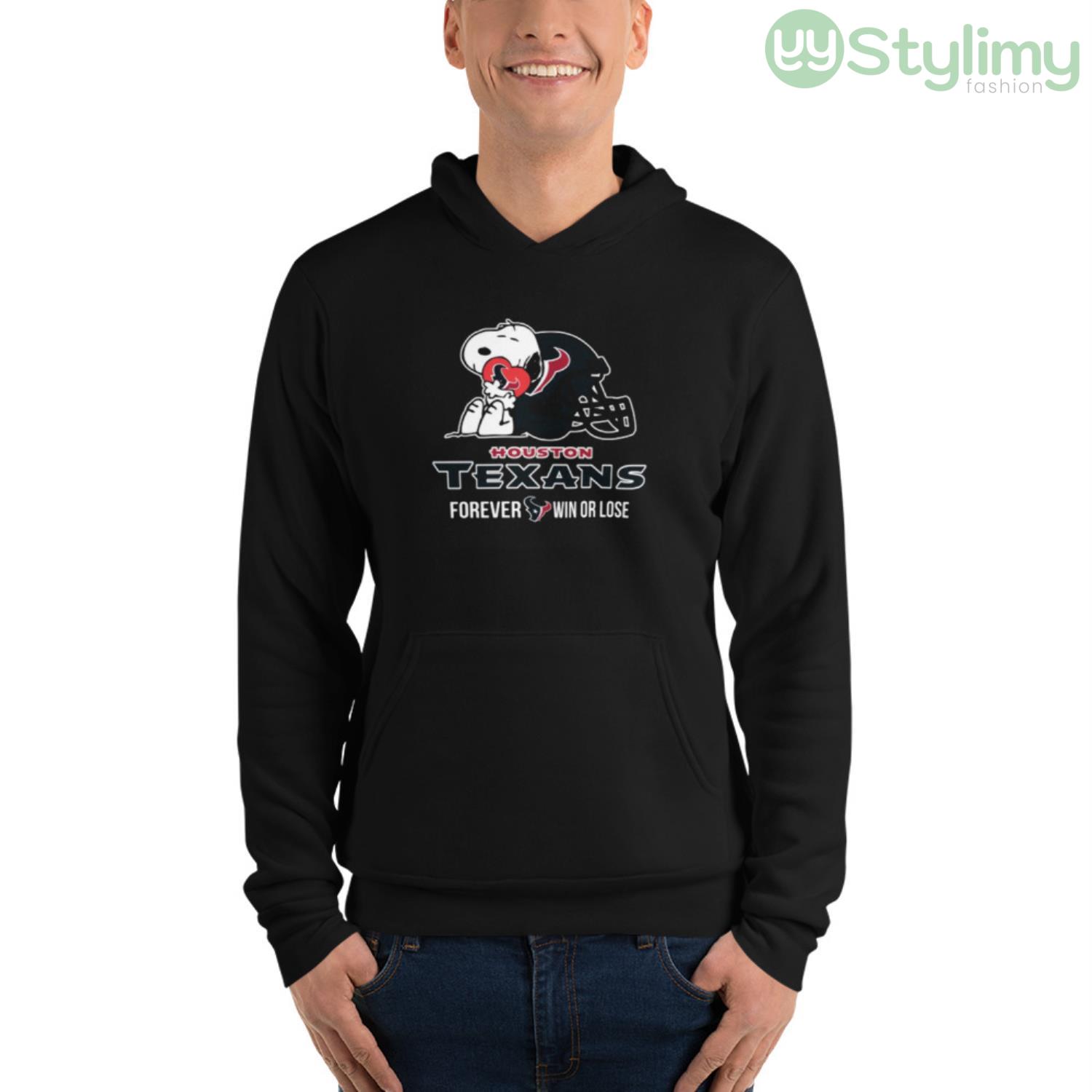 NFL The Peanuts Movie Snoopy Forever Win Or Lose Football Houston Texans Shirt 8 NFL The Peanuts Movie Snoopy Forever Win Or Lose Football Houston Texans Shirt - Unisex Fleece Pullover Hoodie