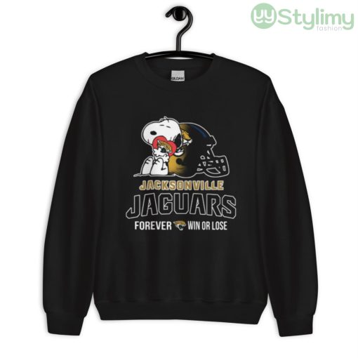 NFL The Peanuts Movie Snoopy Forever Win Or Lose Football Jacksonville Jaguars Shirt