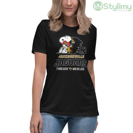 NFL The Peanuts Movie Snoopy Forever Win Or Lose Football Jacksonville Jaguars Shirt