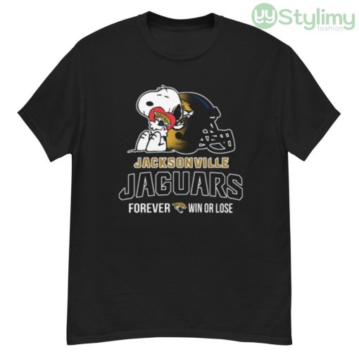 NFL The Peanuts Movie Snoopy Forever Win Or Lose Football Jacksonville Jaguars Shirt