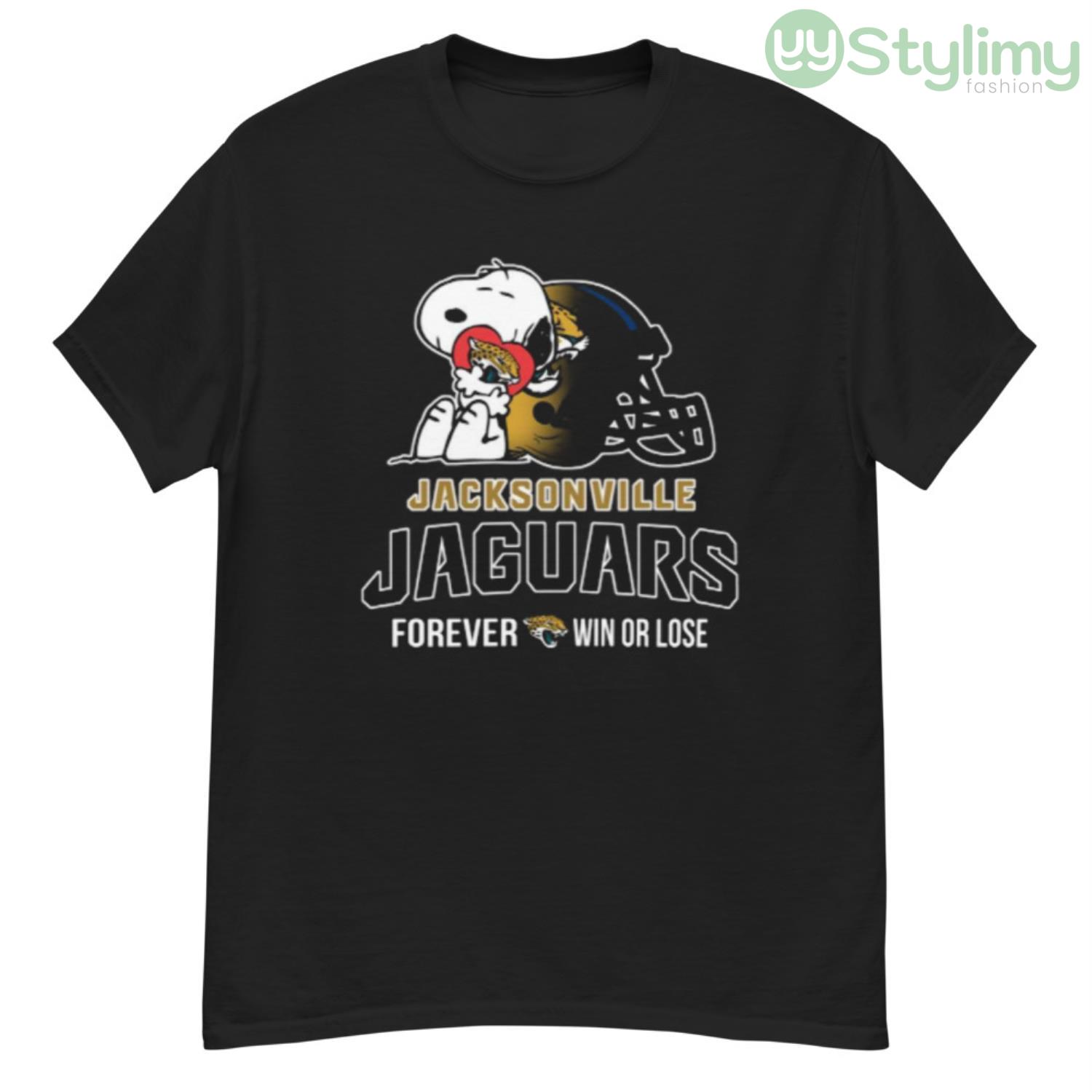 NFL The Peanuts Movie Snoopy Forever Win Or Lose Football Jacksonville Jaguars Shirt 7 NFL The Peanuts Movie Snoopy Forever Win Or Lose Football Jacksonville Jaguars Shirt - G500 Men’s Classic T-Shirt