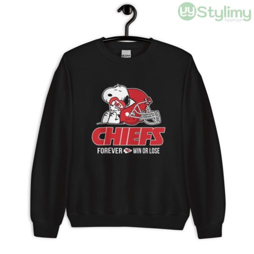 NFL The Peanuts Movie Snoopy Forever Win Or Lose Football Kansas City Chiefs Shirt