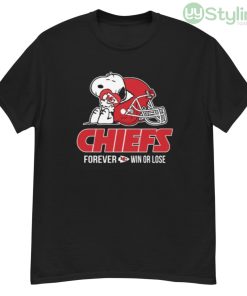 NFL The Peanuts Movie Snoopy Forever Win Or Lose Football Kansas City Chiefs Shirt - G500 Men’s Classic T-Shirt