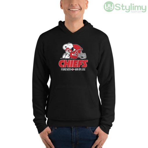 NFL The Peanuts Movie Snoopy Forever Win Or Lose Football Kansas City Chiefs Shirt