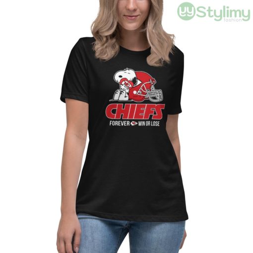 NFL The Peanuts Movie Snoopy Forever Win Or Lose Football Kansas City Chiefs Shirt