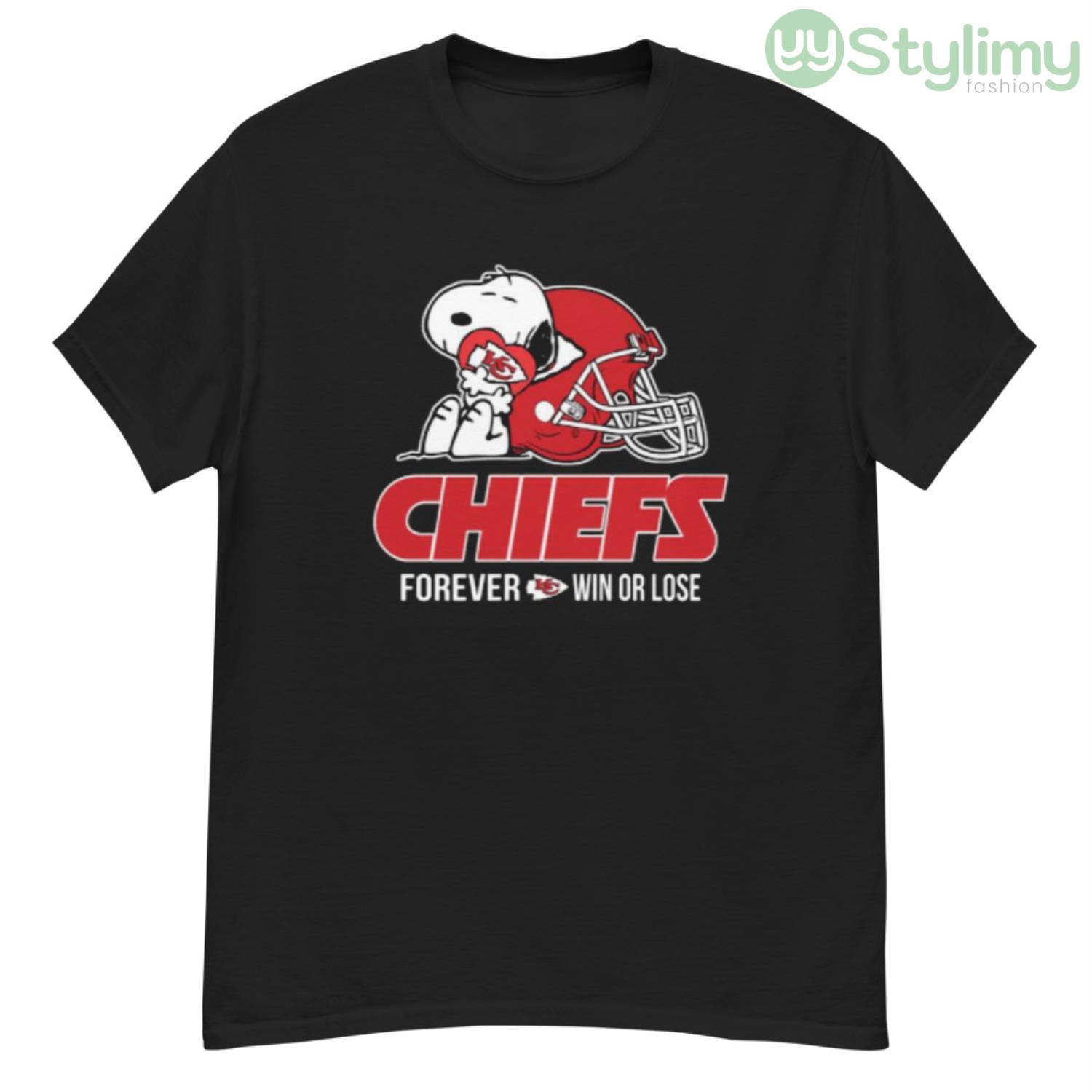 NFL The Peanuts Movie Snoopy Forever Win Or Lose Football Kansas City Chiefs Shirt 7 NFL The Peanuts Movie Snoopy Forever Win Or Lose Football Kansas City Chiefs Shirt - G500 Men’s Classic T-Shirt