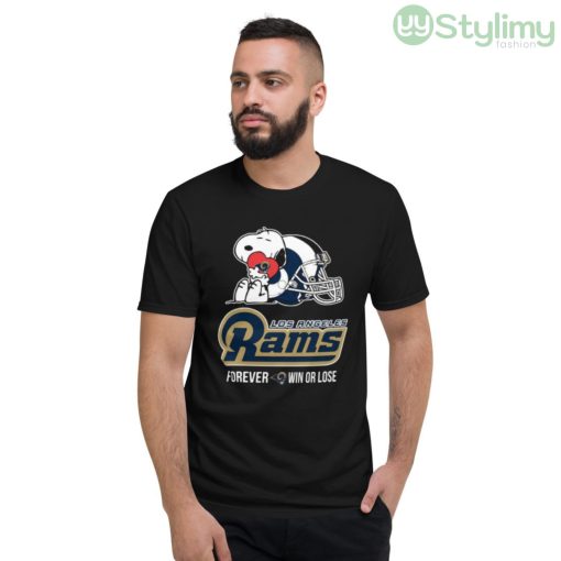 NFL The Peanuts Movie Snoopy Forever Win Or Lose Football Los Angeles Rams Shirt