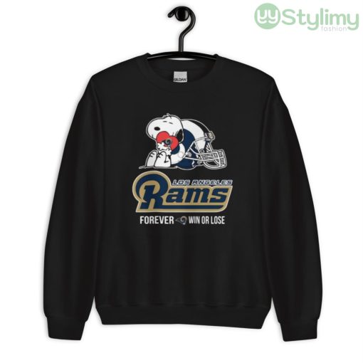 NFL The Peanuts Movie Snoopy Forever Win Or Lose Football Los Angeles Rams Shirt