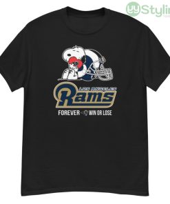 NFL The Peanuts Movie Snoopy Forever Win Or Lose Football Los Angeles Rams Shirt - G500 Men’s Classic T-Shirt