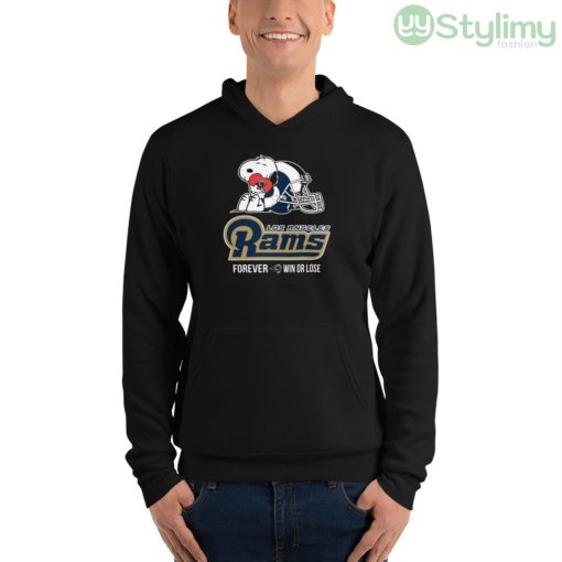 NFL The Peanuts Movie Snoopy Forever Win Or Lose Football Los Angeles Rams Shirt