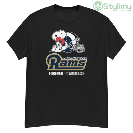 NFL The Peanuts Movie Snoopy Forever Win Or Lose Football Los Angeles Rams Shirt