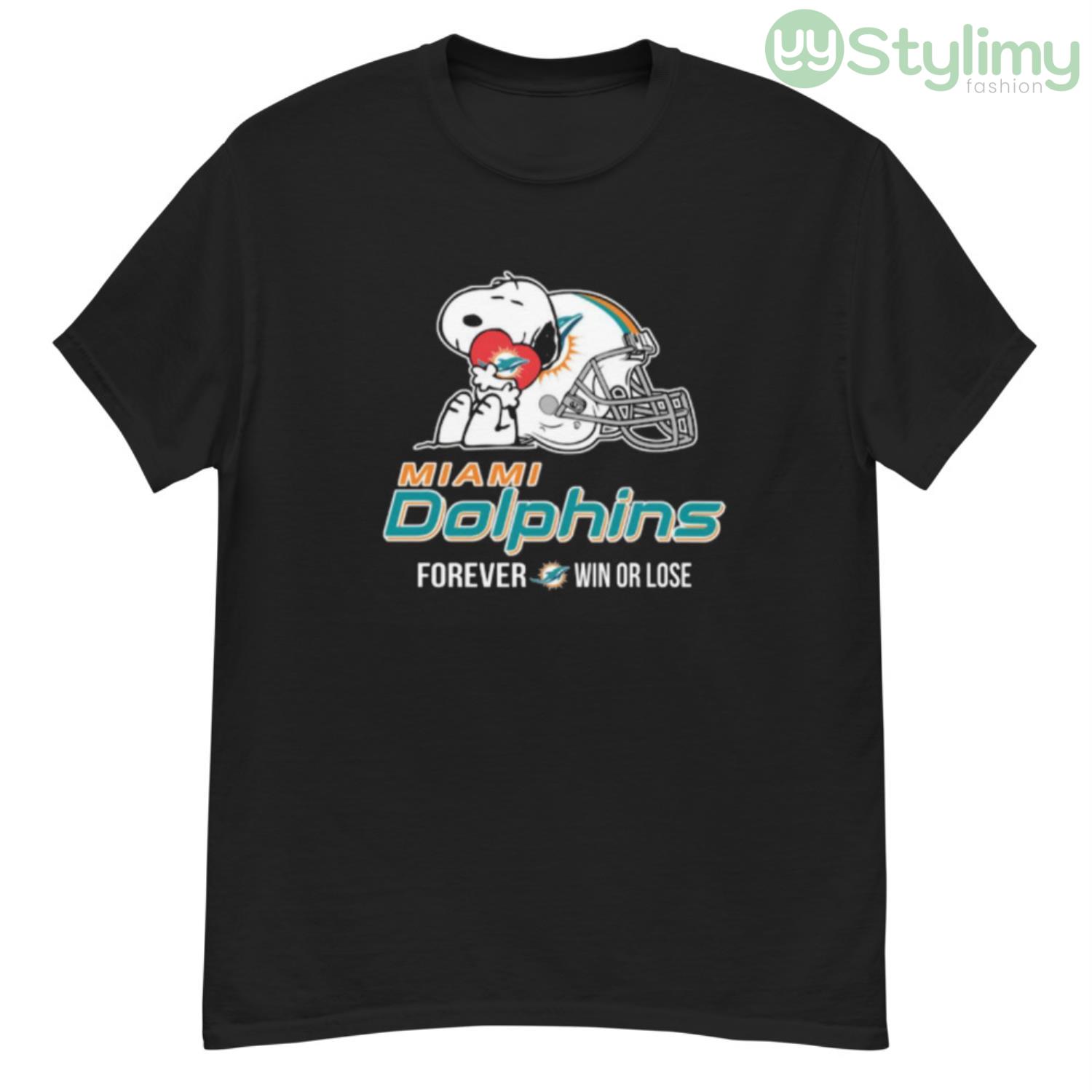 NFL The Peanuts Movie Snoopy Forever Win Or Lose Football Miami Dolphins Shirt 7 NFL The Peanuts Movie Snoopy Forever Win Or Lose Football Miami Dolphins Shirt - G500 Men’s Classic T-Shirt