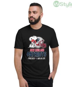 NFL The Peanuts Movie Snoopy Forever Win Or Lose Football New England Patriots Shirt - Short Sleeve T-Shirt