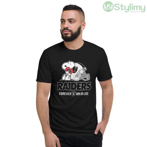 NFL The Peanuts Movie Snoopy Forever Win Or Lose Football Oakland Raiders Shirt