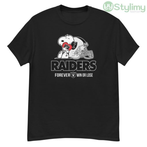 NFL The Peanuts Movie Snoopy Forever Win Or Lose Football Oakland Raiders Shirt
