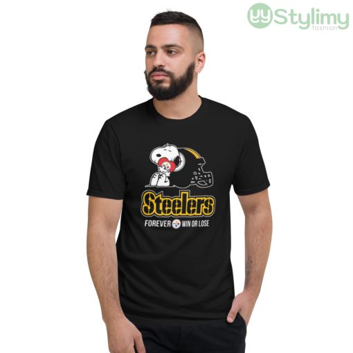 NFL The Peanuts Movie Snoopy Forever Win Or Lose Football Pittsburgh Steelers Shirt