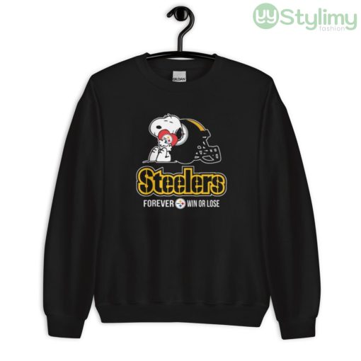 NFL The Peanuts Movie Snoopy Forever Win Or Lose Football Pittsburgh Steelers Shirt