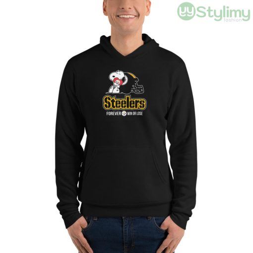 NFL The Peanuts Movie Snoopy Forever Win Or Lose Football Pittsburgh Steelers Shirt