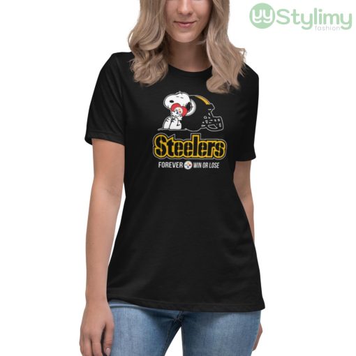 NFL The Peanuts Movie Snoopy Forever Win Or Lose Football Pittsburgh Steelers Shirt