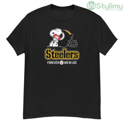 NFL The Peanuts Movie Snoopy Forever Win Or Lose Football Pittsburgh Steelers Shirt