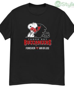 NFL The Peanuts Movie Snoopy Forever Win Or Lose Football Tampa Bay Buccaneers Shirt - G500 Men’s Classic T-Shirt