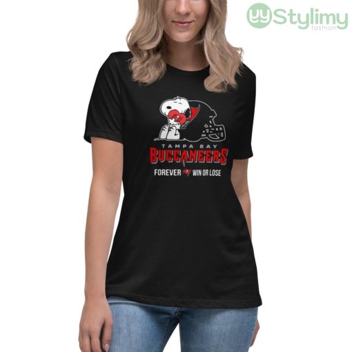 NFL The Peanuts Movie Snoopy Forever Win Or Lose Football Tampa Bay Buccaneers Shirt