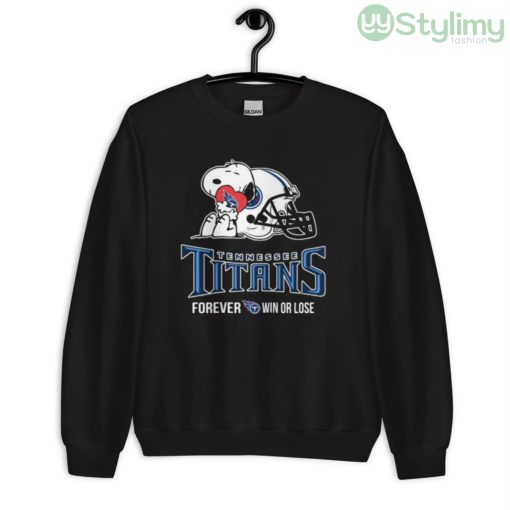 NFL The Peanuts Movie Snoopy Forever Win Or Lose Football Tennessee Titans Shirt