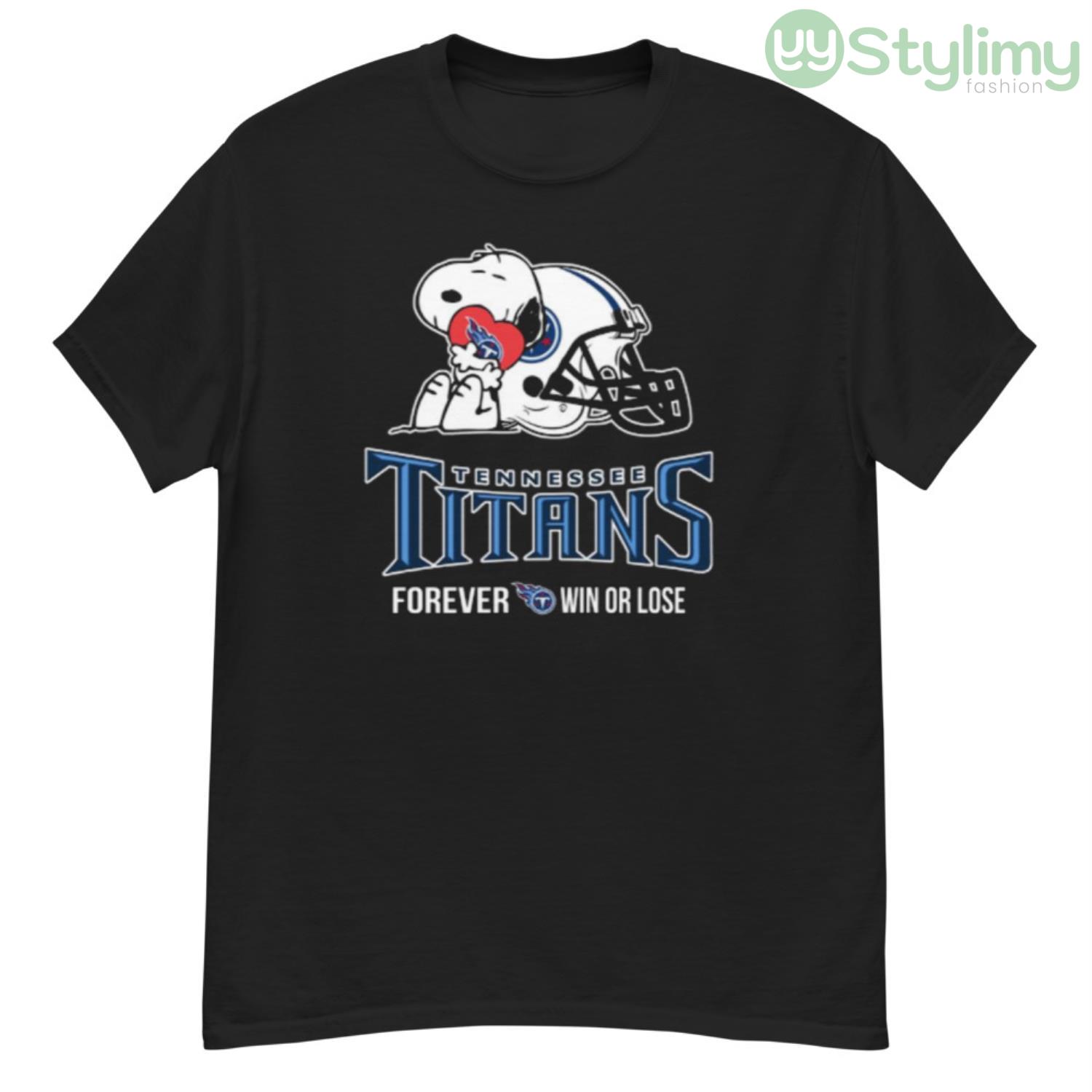 NFL The Peanuts Movie Snoopy Forever Win Or Lose Football Tennessee Titans Shirt 7 NFL The Peanuts Movie Snoopy Forever Win Or Lose Football Tennessee Titans Shirt - G500 Men’s Classic T-Shirt