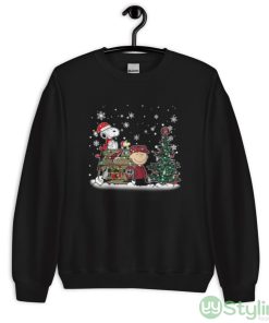 NHL Arizona Coyotes Snoopy Charlie Brown Woodstock Christmas Stanley Cup Hockey Shirt - Unisex Crewneck Sweatshirt