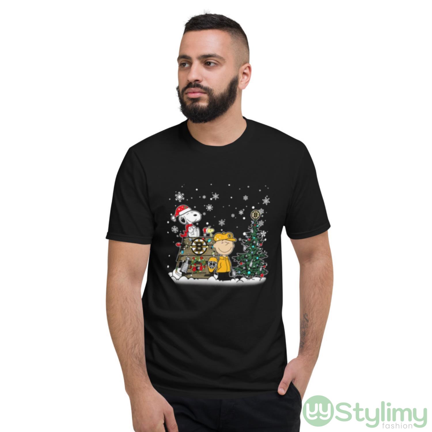 NHL Boston Bruins Snoopy Charlie Brown Woodstock Christmas Stanley Cup Hockey Shirt 8 NHL Boston Bruins Snoopy Charlie Brown Woodstock Christmas Stanley Cup Hockey Shirt - Short Sleeve T-Shirt