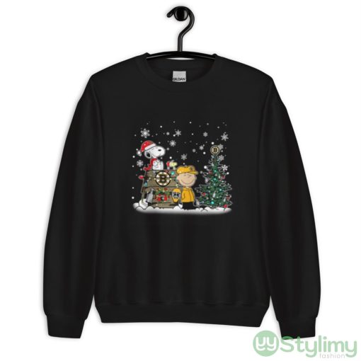 NHL Boston Bruins Snoopy Charlie Brown Woodstock Christmas Stanley Cup Hockey Shirt