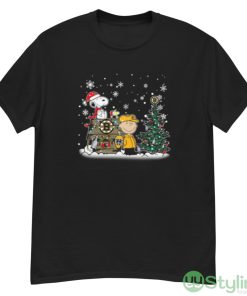 NHL Boston Bruins Snoopy Charlie Brown Woodstock Christmas Stanley Cup Hockey Shirt - G500 Men’s Classic T-Shirt