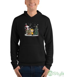 NHL Boston Bruins Snoopy Charlie Brown Woodstock Christmas Stanley Cup Hockey Shirt - Unisex Fleece Pullover Hoodie