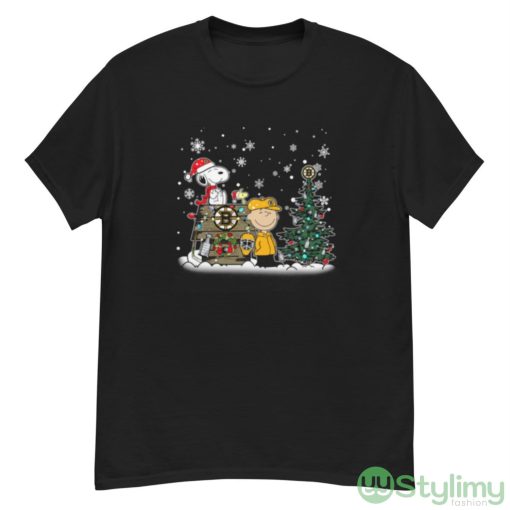 NHL Boston Bruins Snoopy Charlie Brown Woodstock Christmas Stanley Cup Hockey Shirt