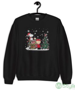 NHL Carolina Hurricanes Snoopy Charlie Brown Woodstock Christmas Stanley Cup Hockey Shirt - Unisex Crewneck Sweatshirt