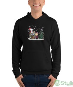 NHL Colorado Avalanche Snoopy Charlie Brown Woodstock Christmas Stanley Cup Hockey Shirt - Unisex Fleece Pullover Hoodie